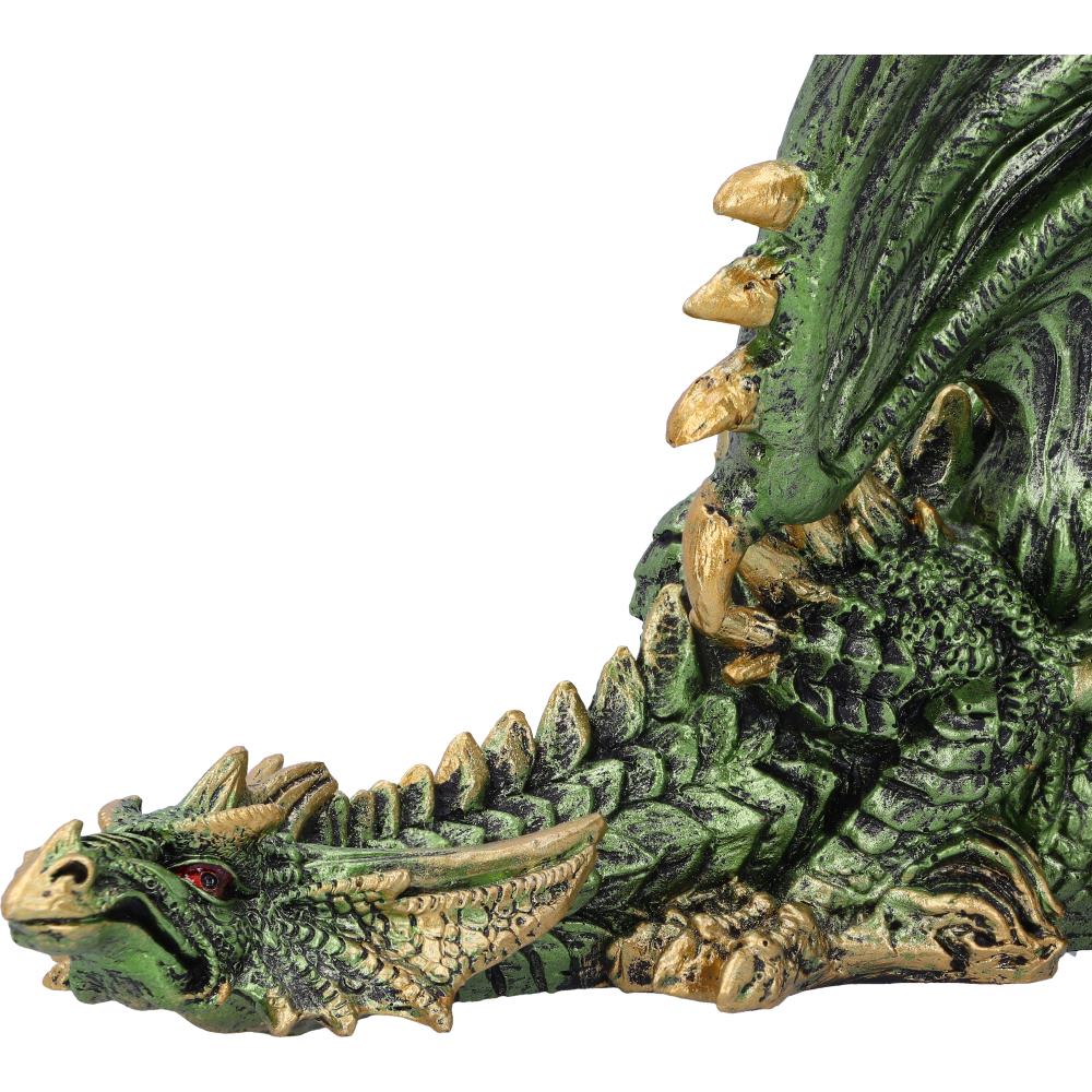 Emerald Rest Green Dragon Figurine 25.3cm