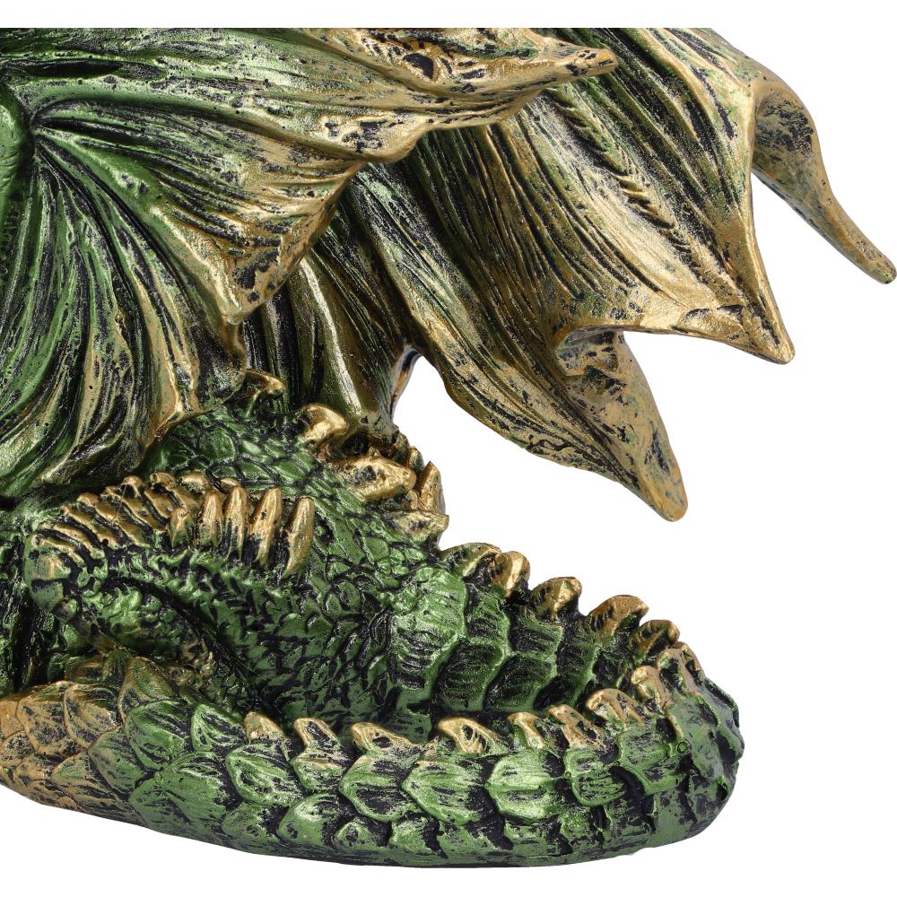 Emerald Rest Green Dragon Figurine 25.3cm