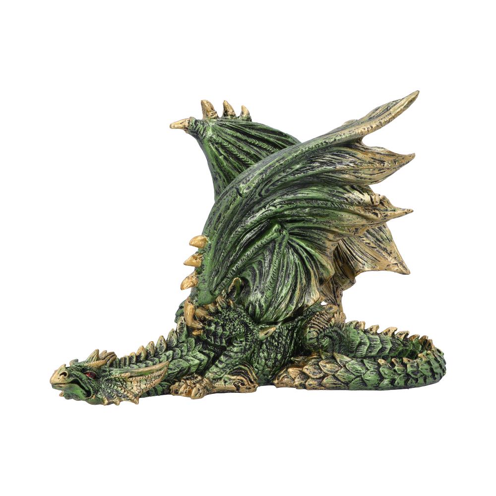 Emerald Rest Green Dragon Figurine 25.3cm
