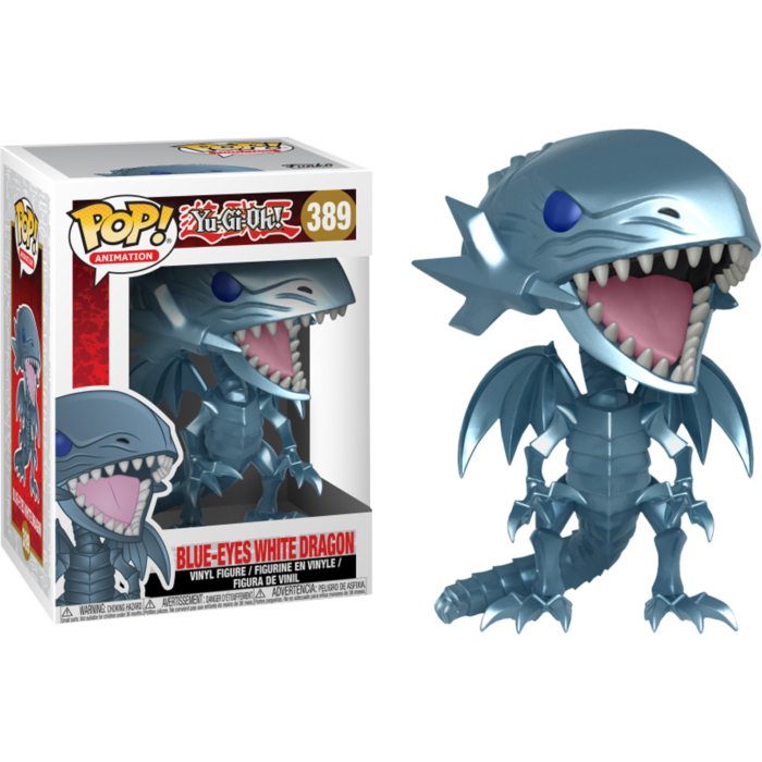 Yu-Gi-Oh Blue Eyes White Dragon Funko Pop - Rare 9cm Figure