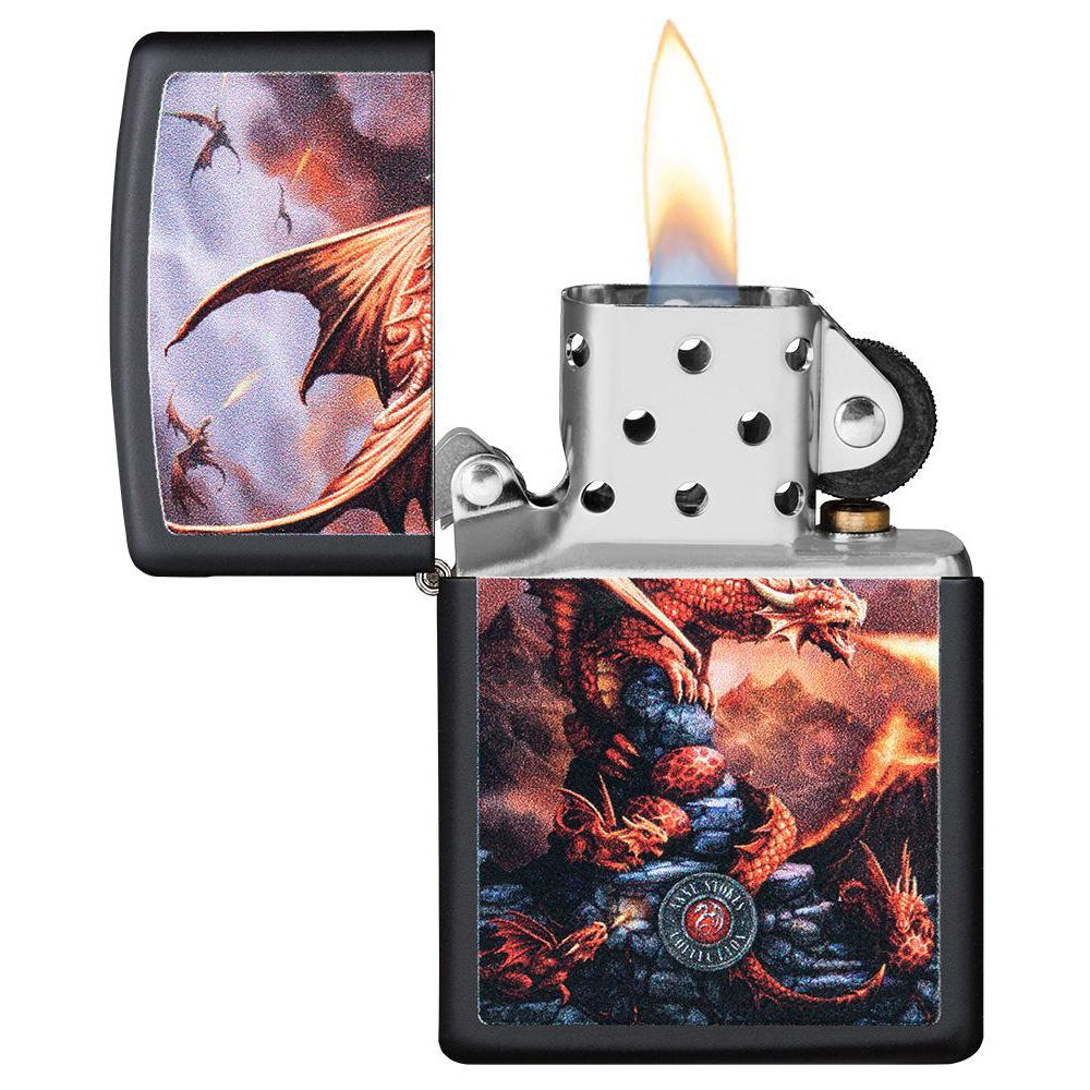 Fire Dragon Zippo Lighter by Anne Stokes