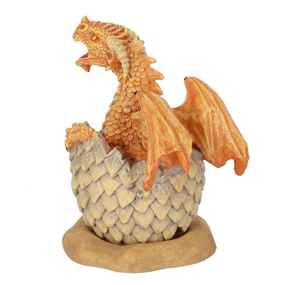 Yellow Hatchling Dragon Incense Burner by Anne Stokes