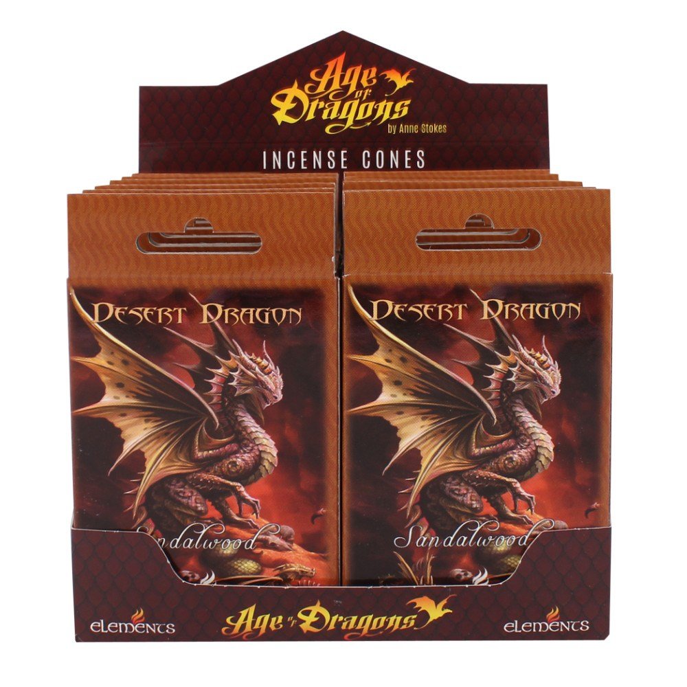 Desert Dragon Incense Cones by Anne Stokes - 15 cones
