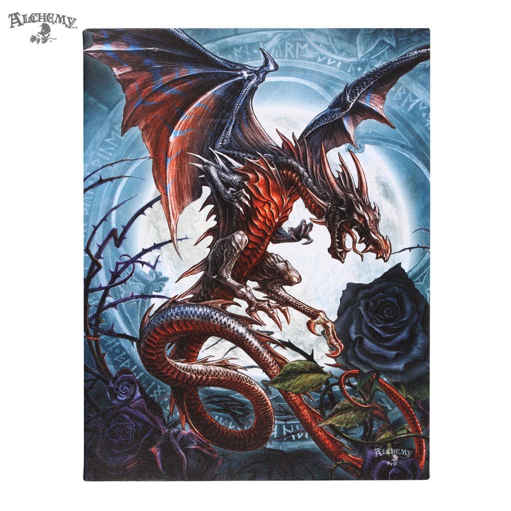 Perenelle's Bower Dragon Canvas Plaque by Alchemy Gothic