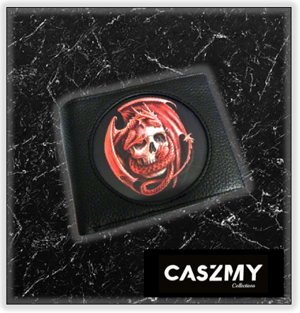 Fire Dragon Skull 3D Lenticular Wallet