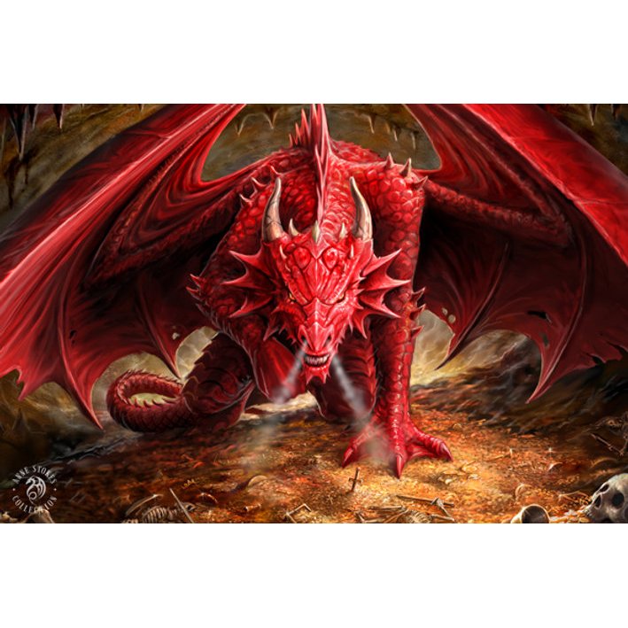 Anne Stokes Dragons Lair 40cm x 30cm 3D Lenticular Print