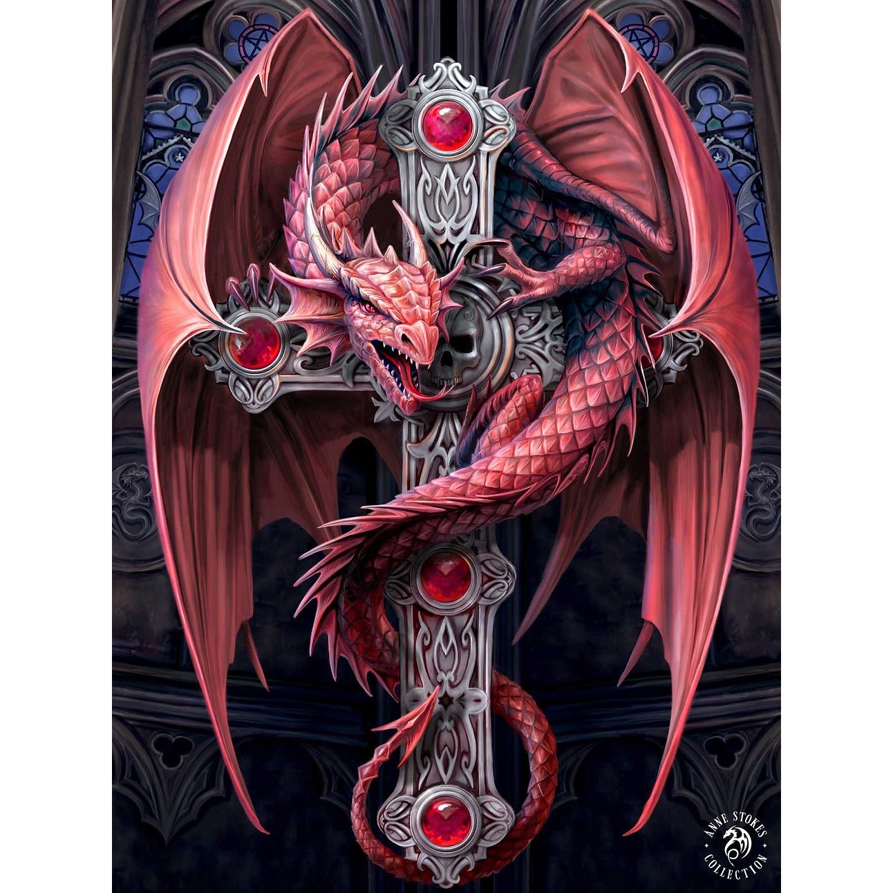 Anne Stokes Gothic Guardian 40cm x 30cm 3D Lenticular Print