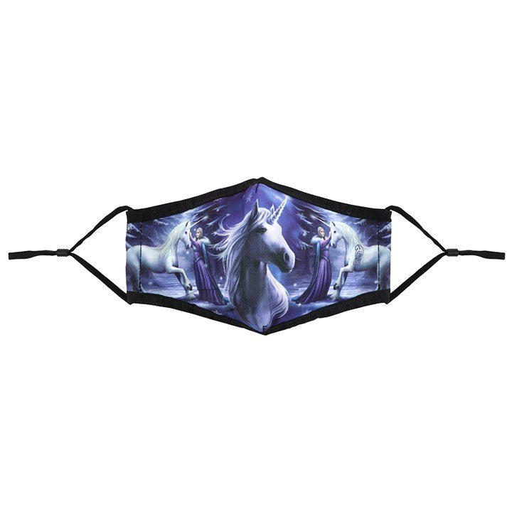 Pure Magic Unicorn PPE Face Mask by Anne Stokes
