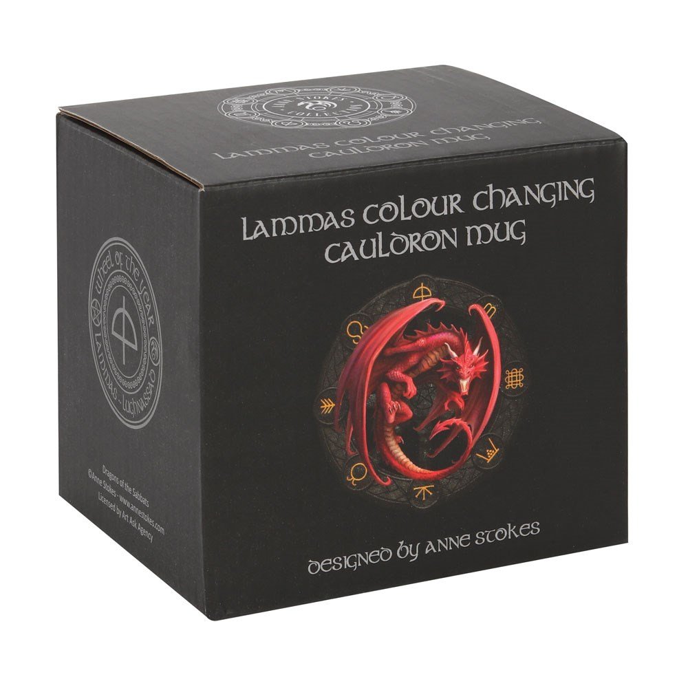 Lammas Colour Changing Cauldron Mug by Anne Stokes