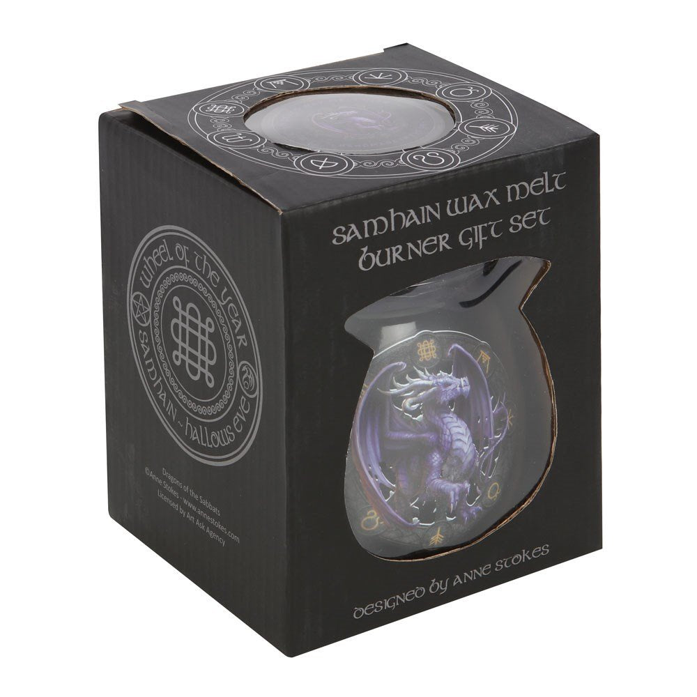 Samhain Wax Melt Burner Gift Set by Anne Stokes