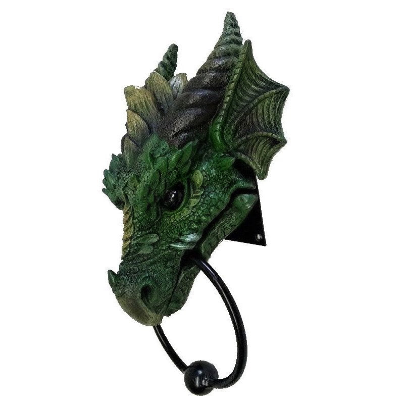 Kryst Gothic Green Dragon Door Knocker