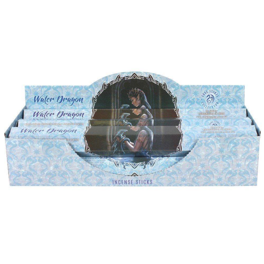 20 Pack Anne Stokes Water Dragon Musk Incense Sticks