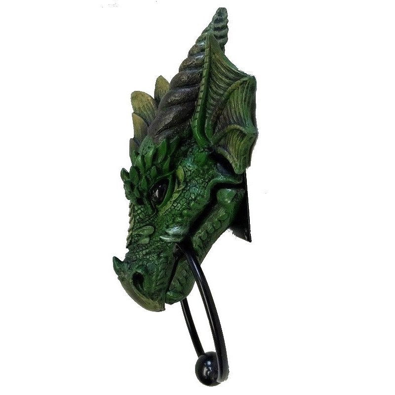 Kryst Gothic Green Dragon Door Knocker