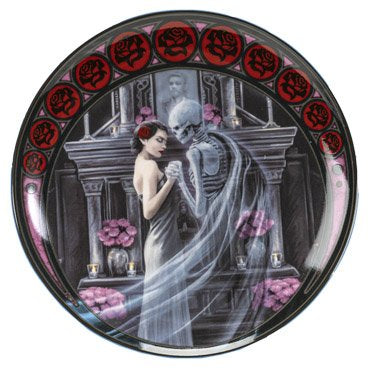Dance with Death Dessert Plates Set of 4 By Anne Stokes