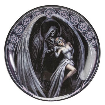 Dance with Death Dessert Plates Set of 4 By Anne Stokes
