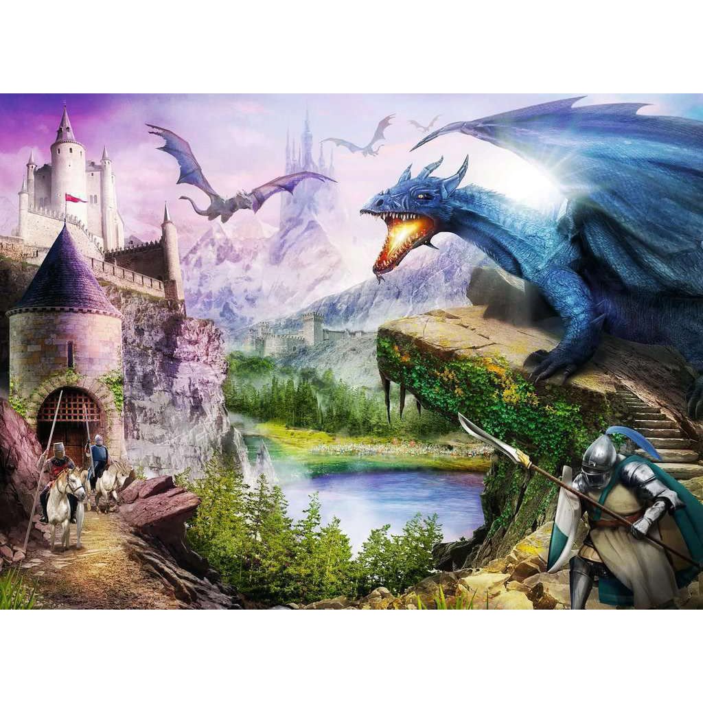 Mountains of Mayhem Dragon Puzzle 200 pieces