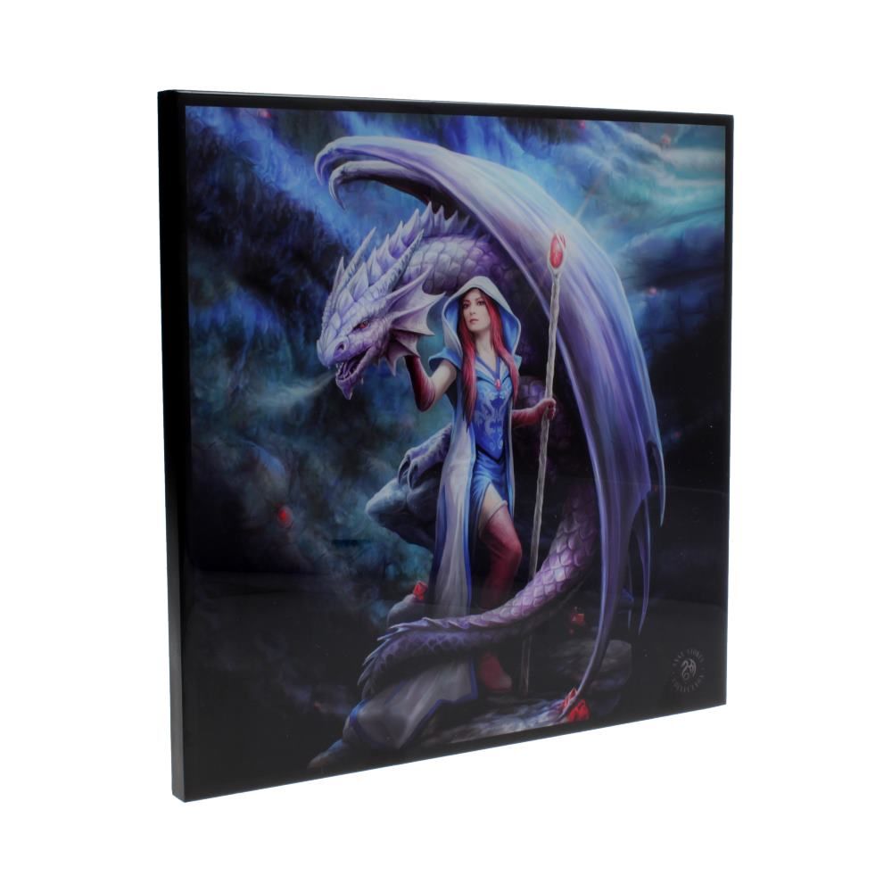 Anne Stokes Small Dragon Mage Gothic Crystal Clear Picture