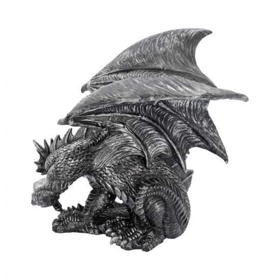 Obsidian Dragon Figurine 25cm