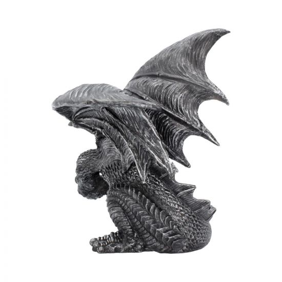 Obsidian Dragon Figurine 25cm