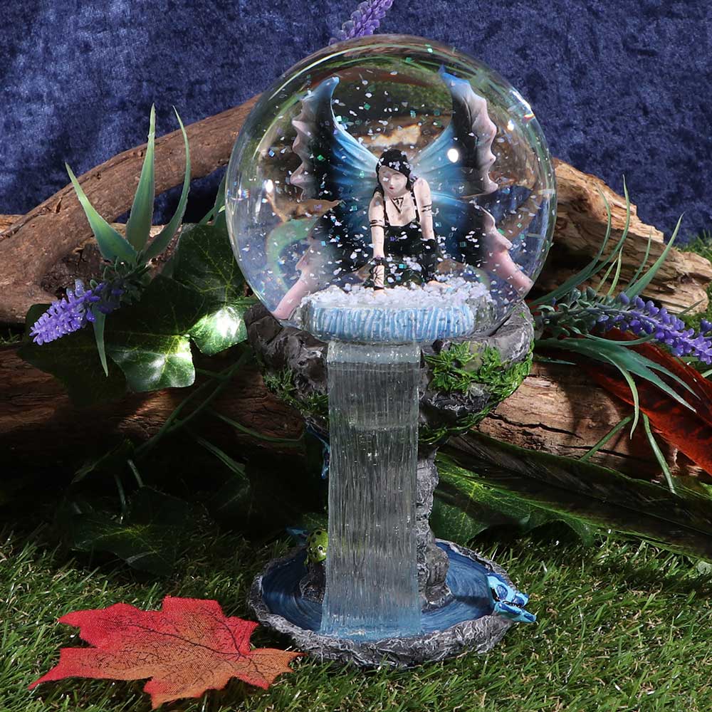 Immortal Flight Snow Globe by Anne Stokes