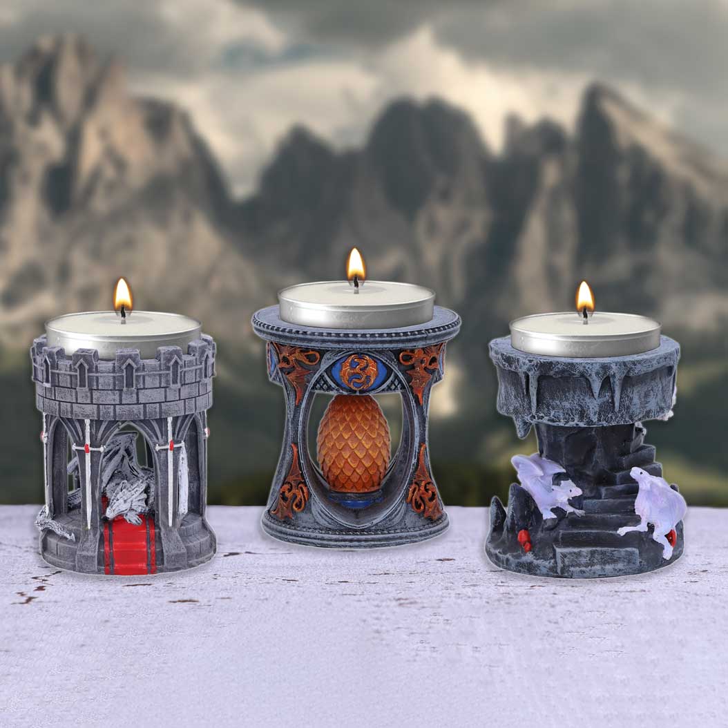 Anne Stokes Dragon Mage Tea Light Holder