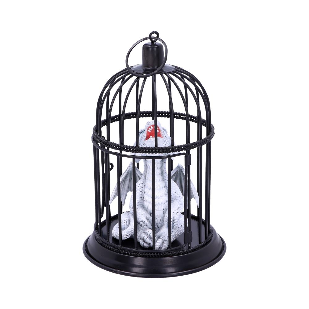 Pearl Pet Caged Dragon Ornament 8cm