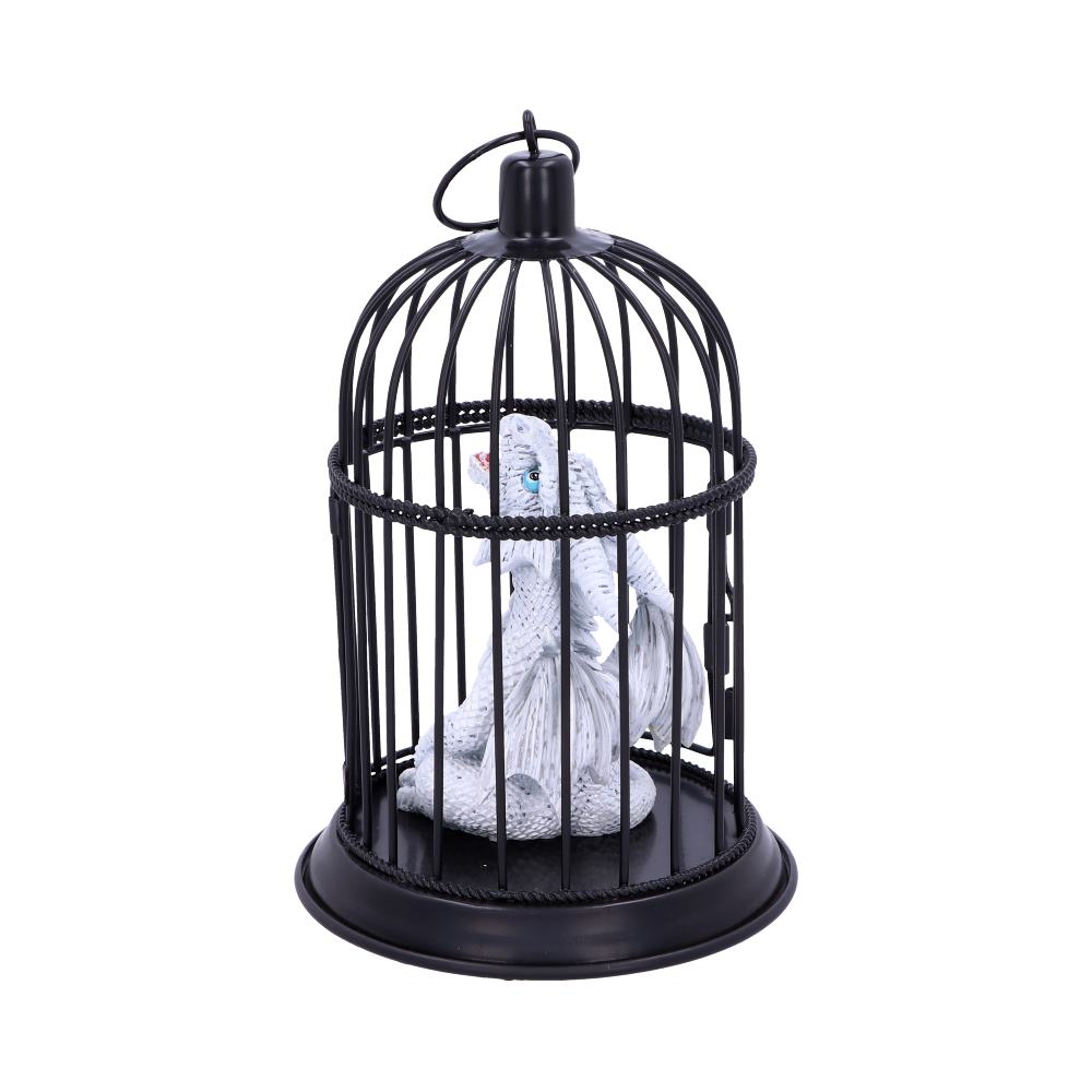 Pearl Pet Caged Dragon Ornament 8cm