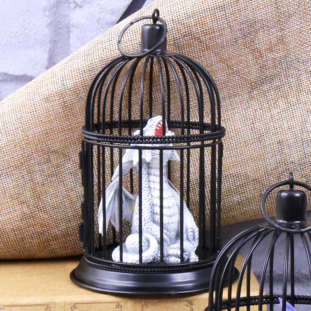 Pearl Pet Caged Dragon Ornament 8cm