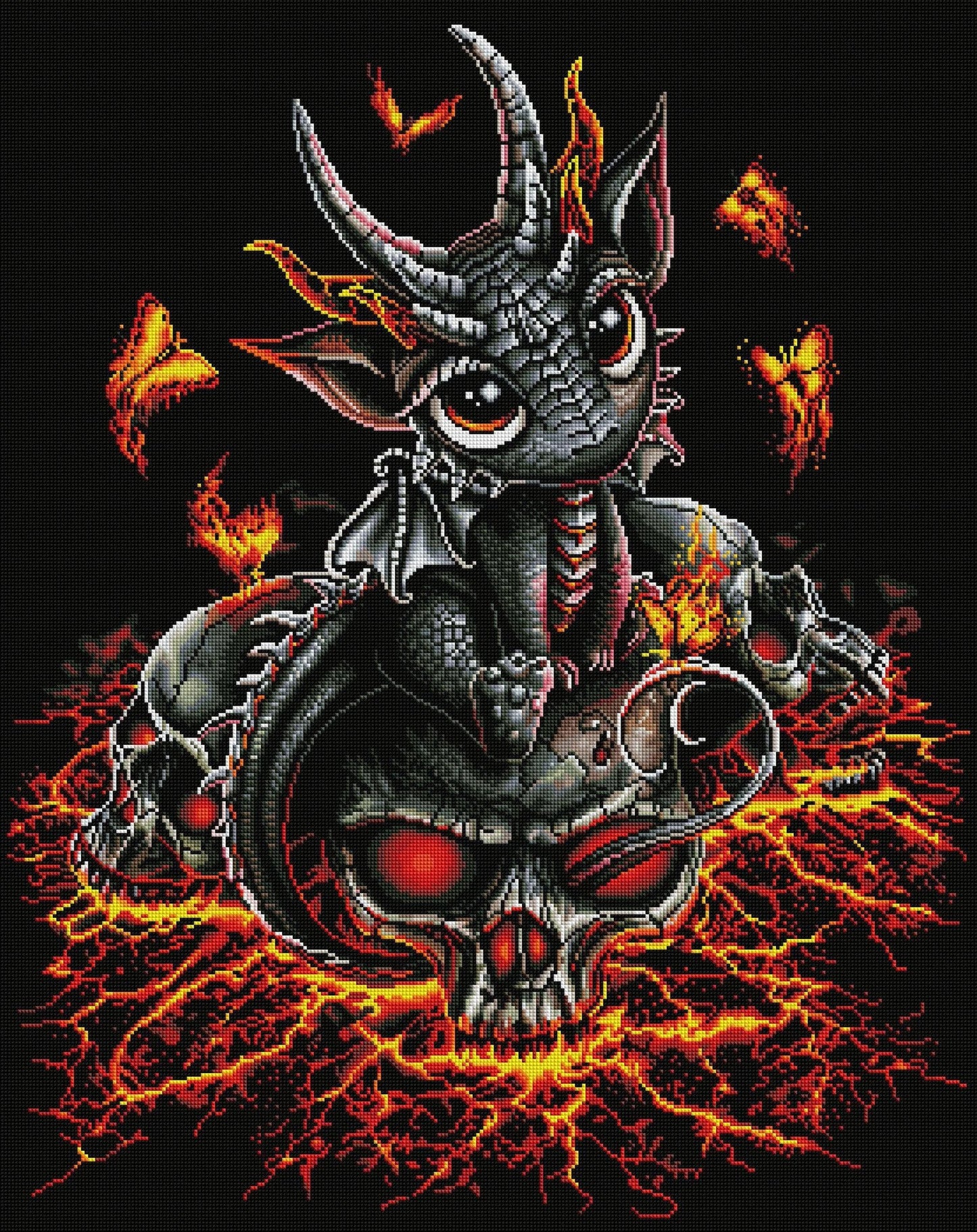 Descendant of the Volcano Diamond Art