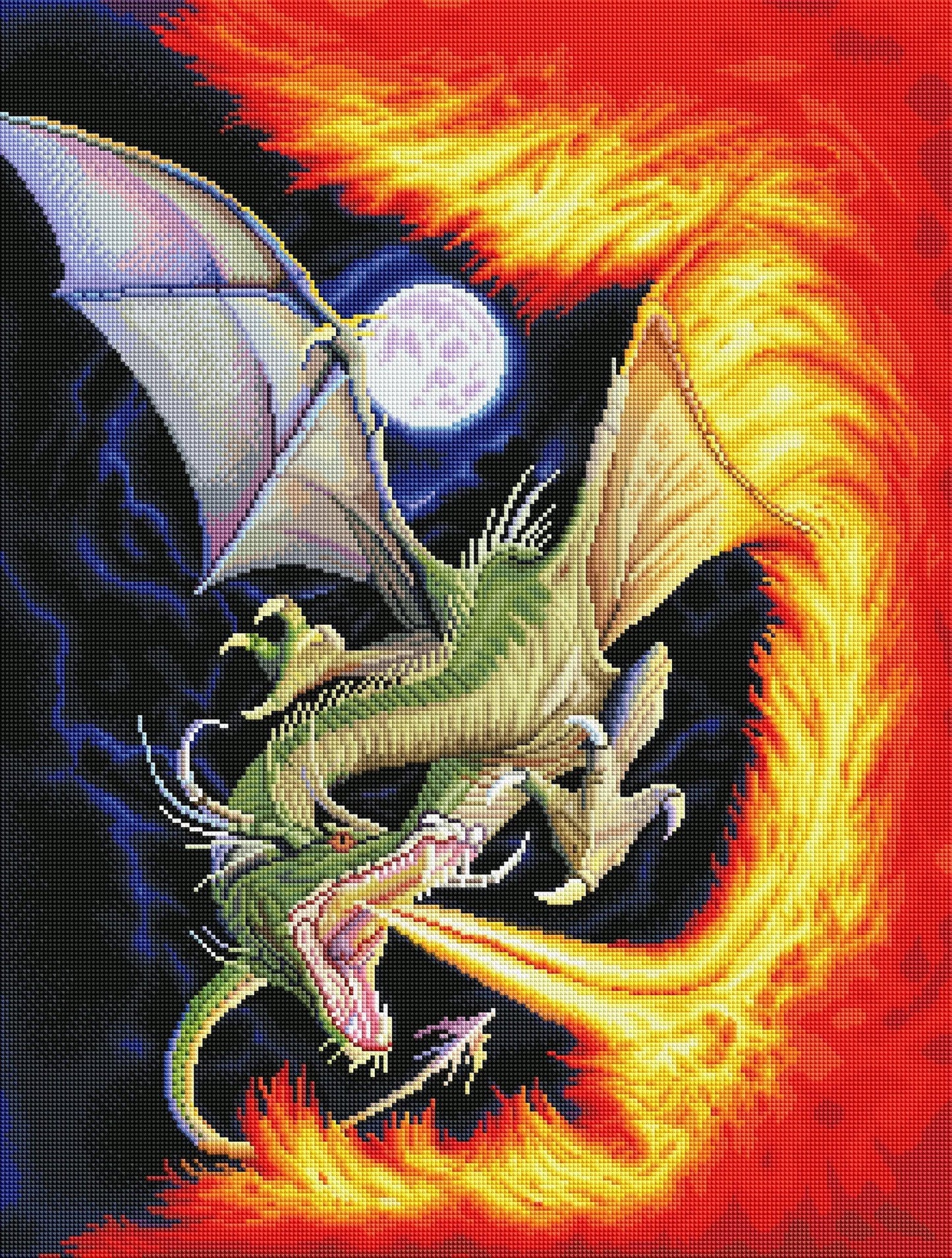 Dragon of Fire Diamond Art