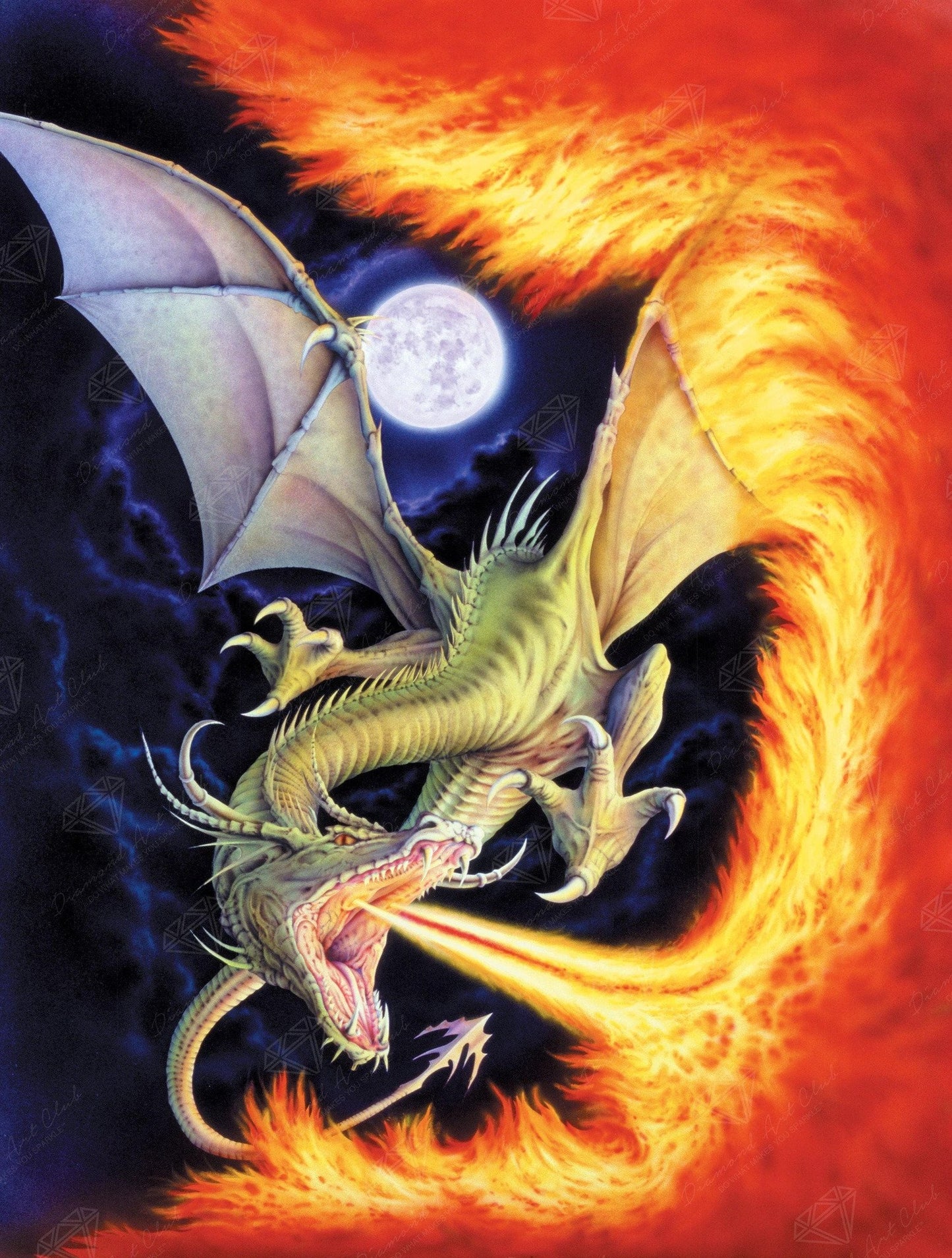 Dragon of Fire Diamond Art