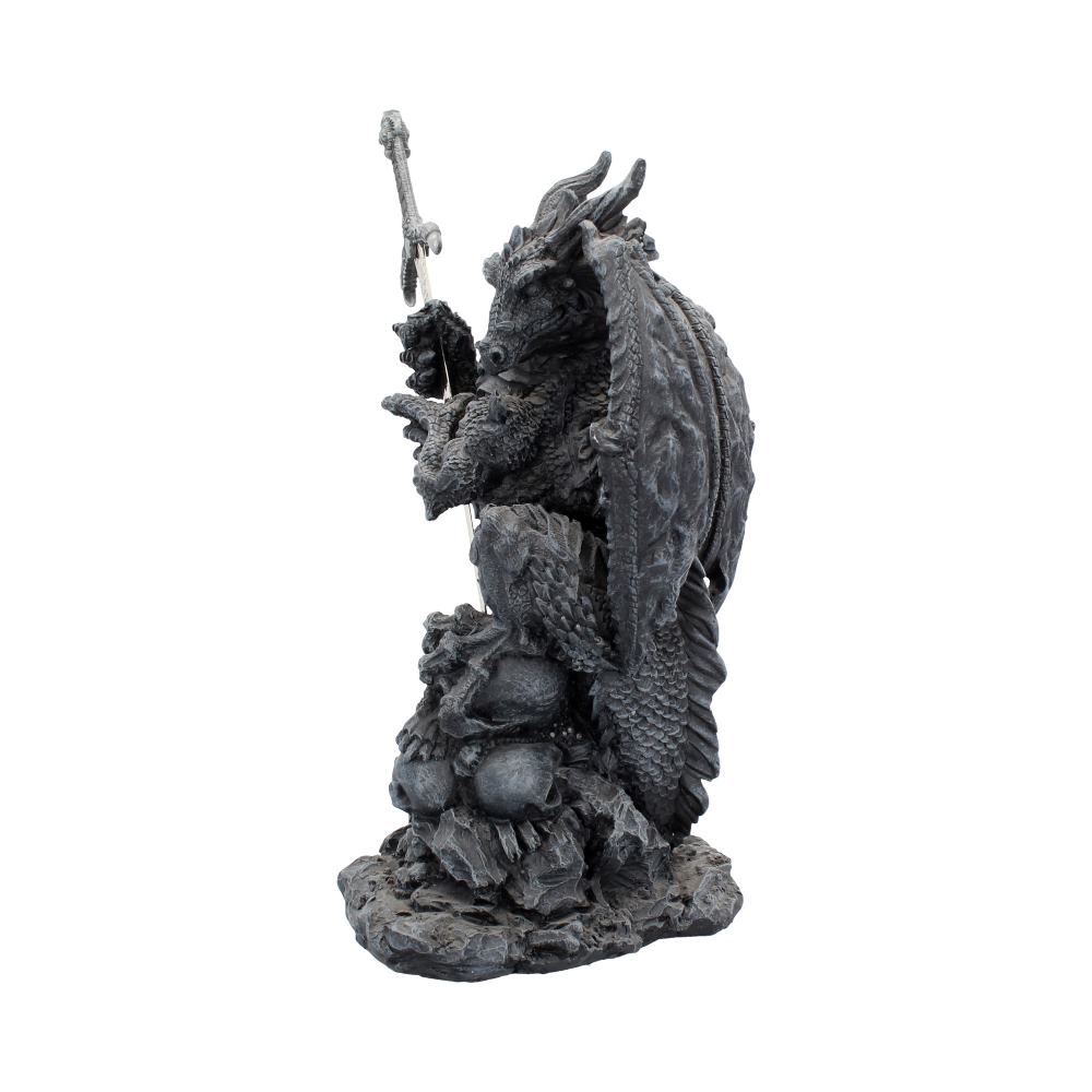 Slayer Obsidian Dragon Holding Sword Letter Opener 32cm