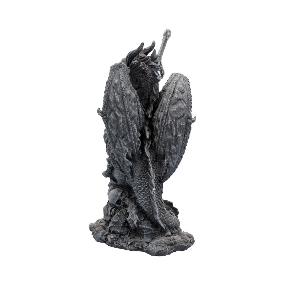 Slayer Obsidian Dragon Holding Sword Letter Opener 32cm