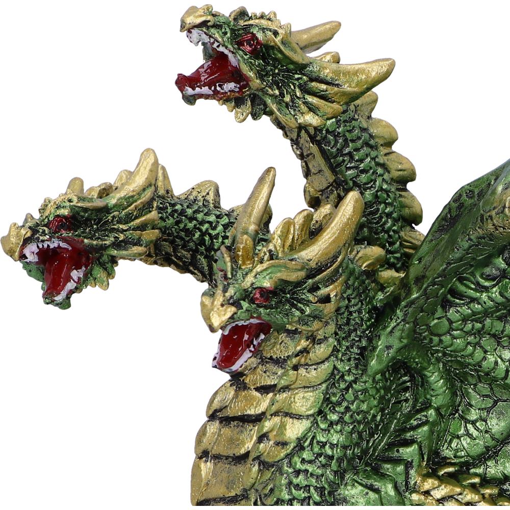 Triple Threat Green Dragon Hydra Figurine