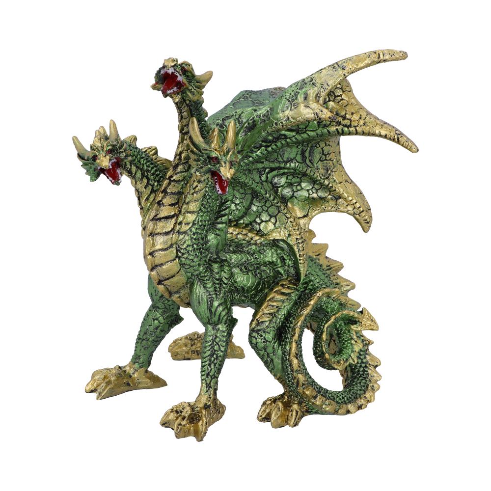 Triple Threat Green Dragon Hydra Figurine