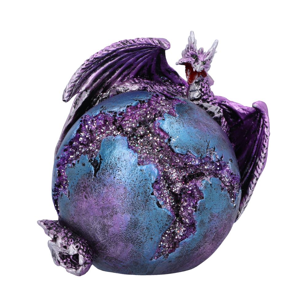 Crevice Keeper Purple Dragon Purple Geode Figurine 10cm