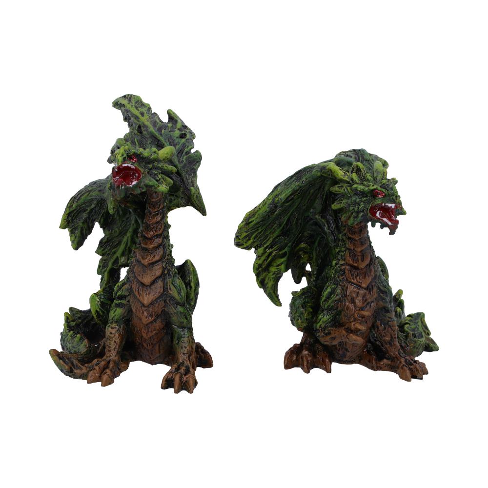 Forest Fledglings Green Woodland Dragon Figurines