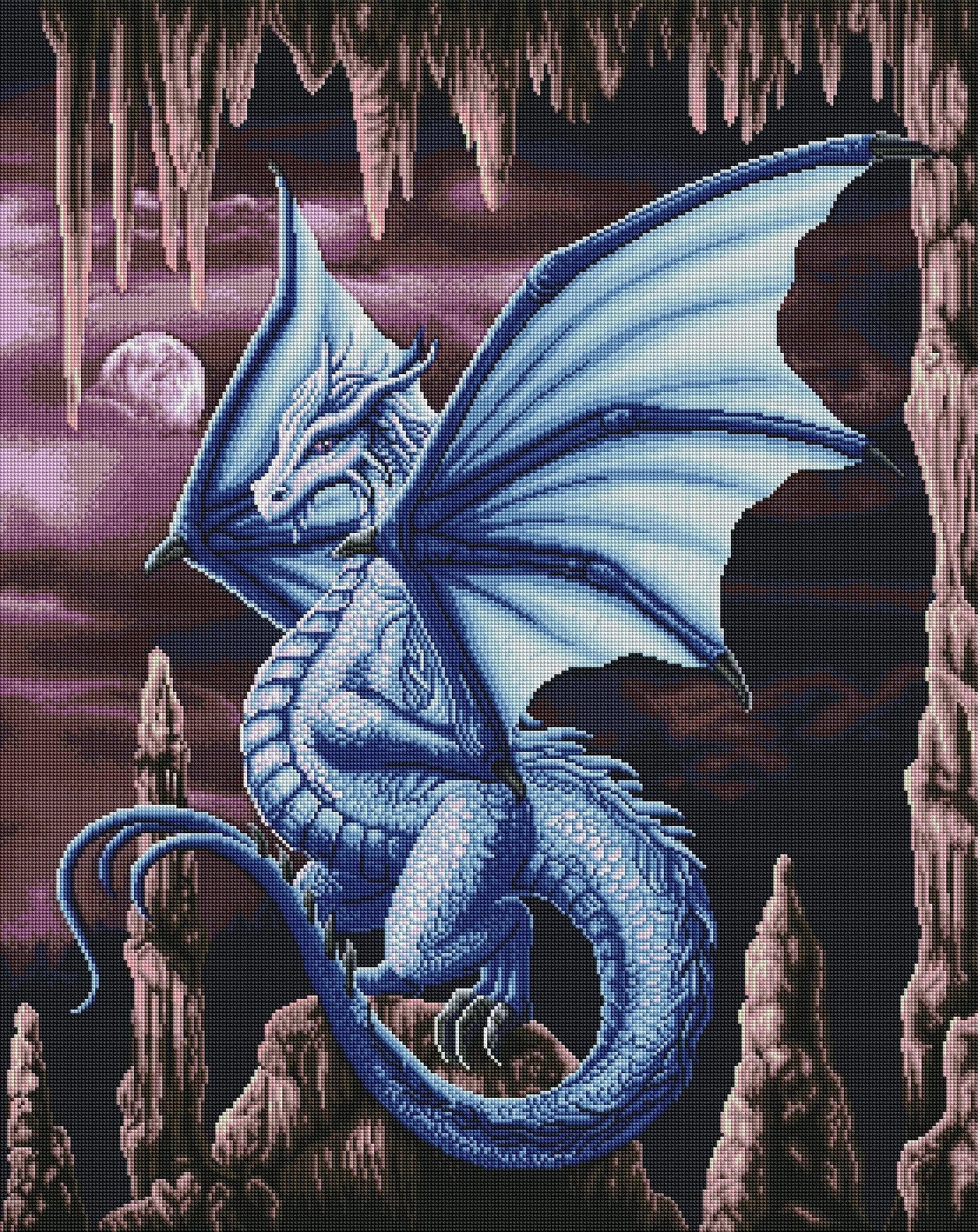 Violet Dragon Diamond Art