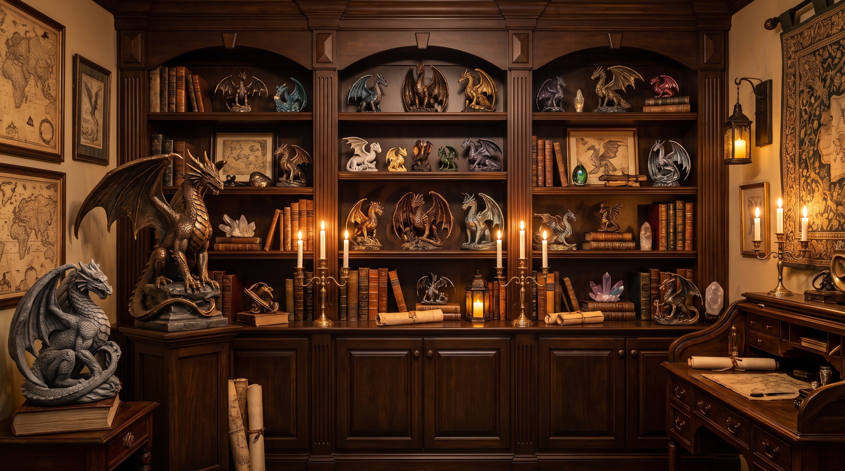 Dragon figurines, dragon statues and fantasy dragon ornaments collection banner at DragonZone Australia