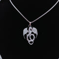 Glow in the Dark Wyvern Dragon Alloy necklace
