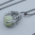 Glow in the Dark Dragon Claw Pendant and necklace