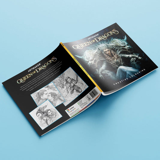 Creative Colouring Book – Queen of Dragons Fantasy Edition