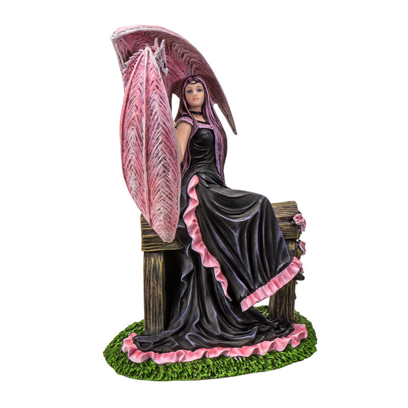 Elegant Dragon Figurine by Anne Stokes