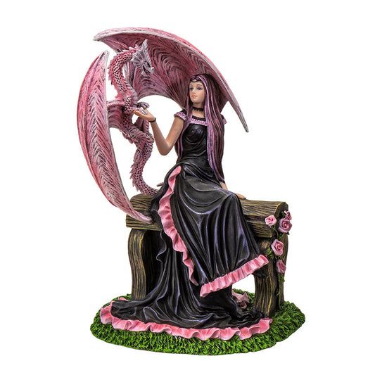 Elegant Dragon Figurine by Anne Stokes