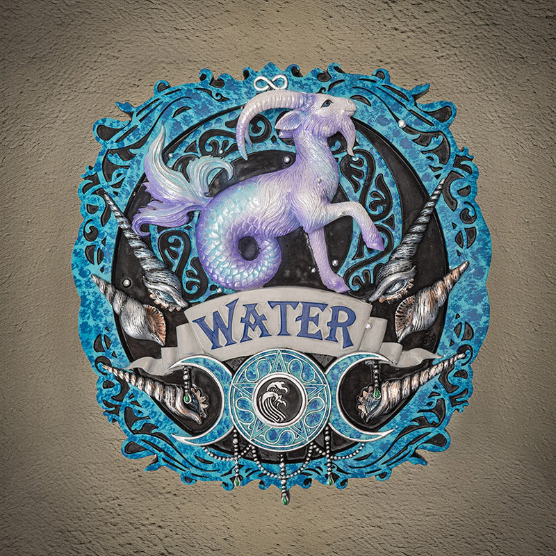 Water Elements Wall Plaque by Anne Stokes