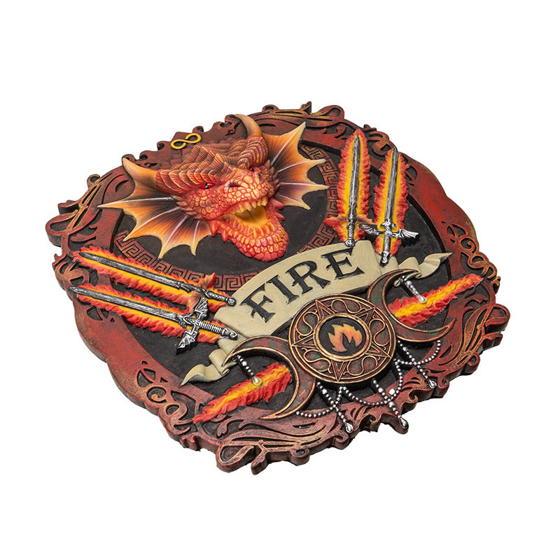 Fire Elements Wall Plaque by Anne Stokes