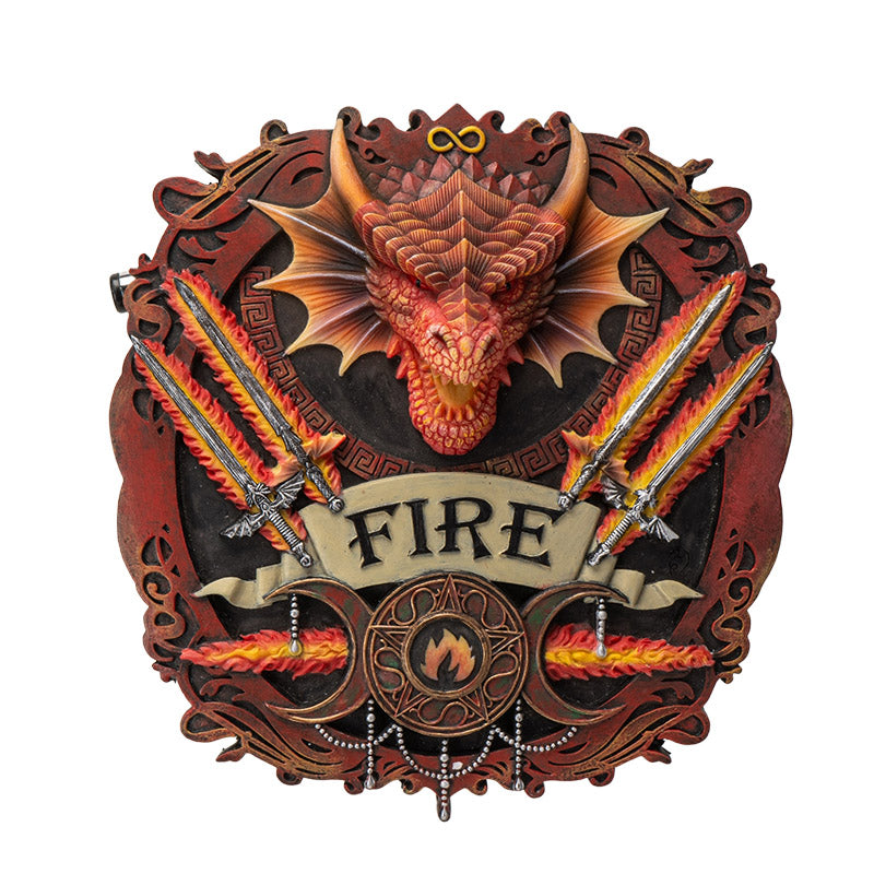 Fire Elements Wall Plaque by Anne Stokes