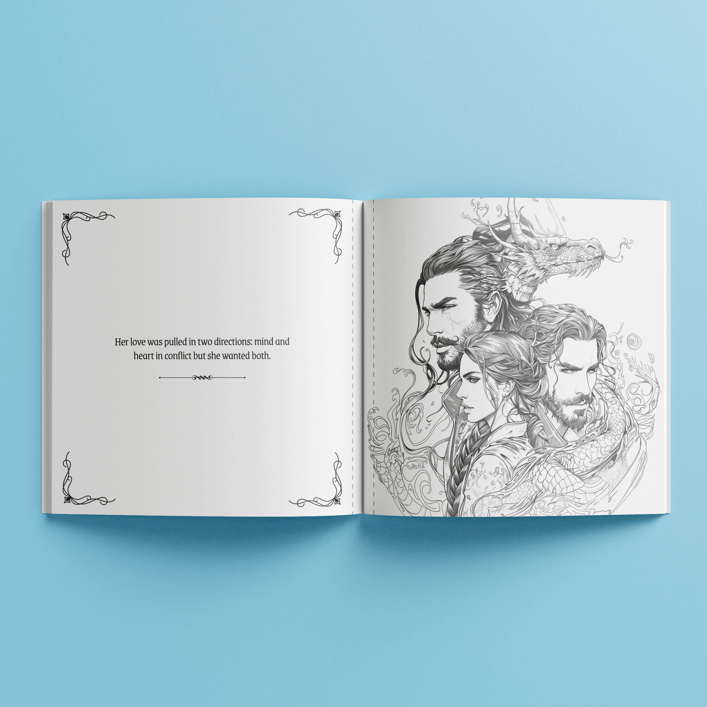 Creative Colouring Book – Queen of Dragons Fantasy Edition