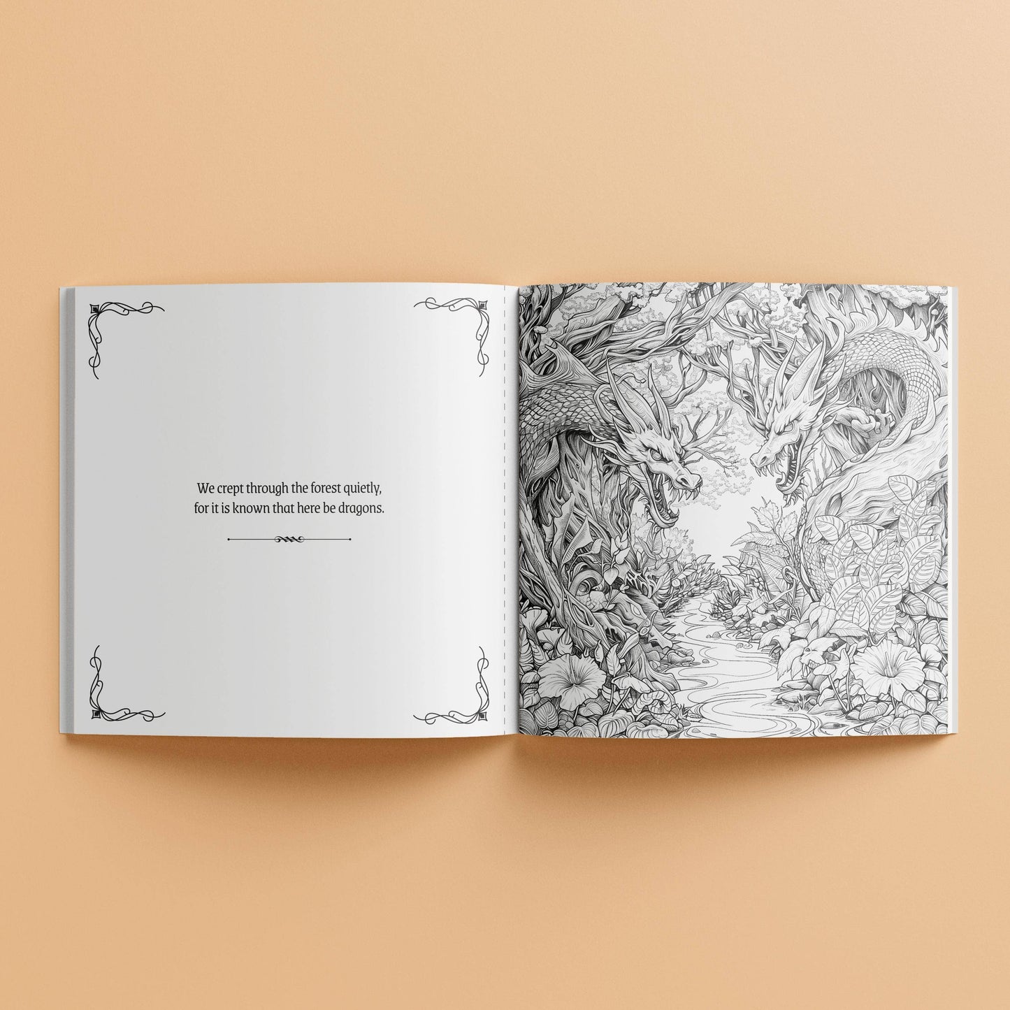 Creative Colouring Book – Dragon Riders Fantasy Edition