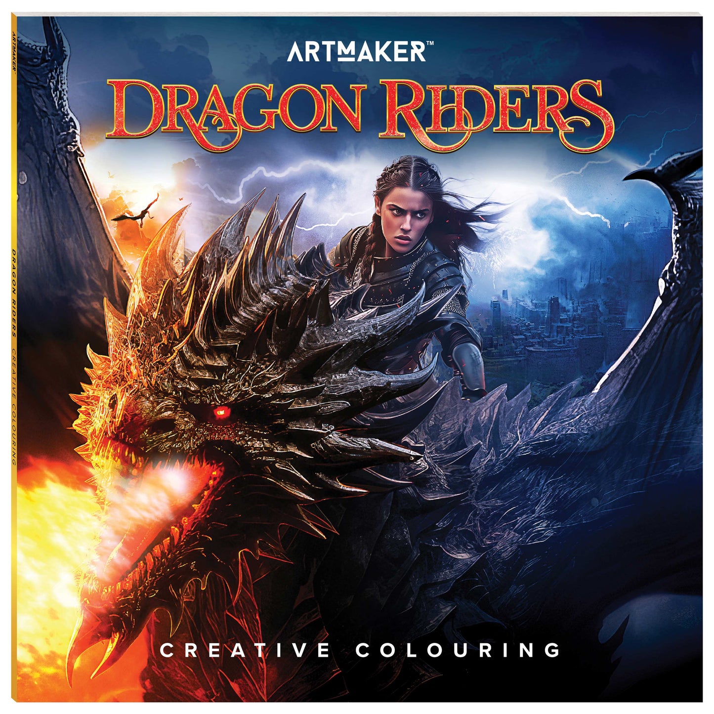 Creative Colouring Book – Dragon Riders Fantasy Edition
